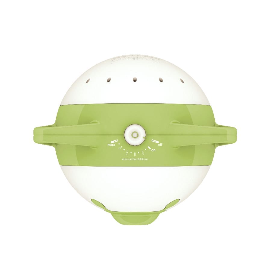 Mouche-bébé électrique Nosiboo Pro2 pour déboucher le nez du bébé : vert, vue du dessus